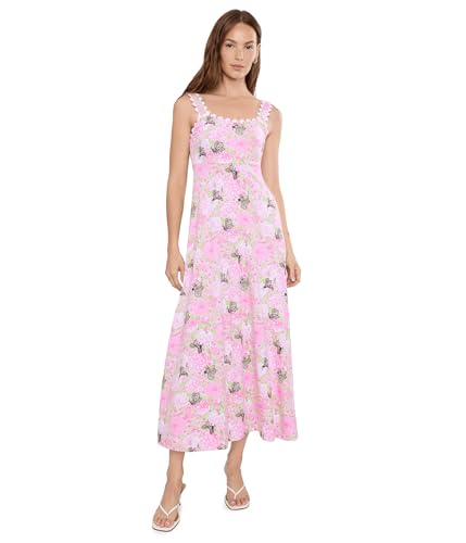Lilly Pulitzer, Womens, Dwyer Midi Dress, Pistachio Macaron Bees